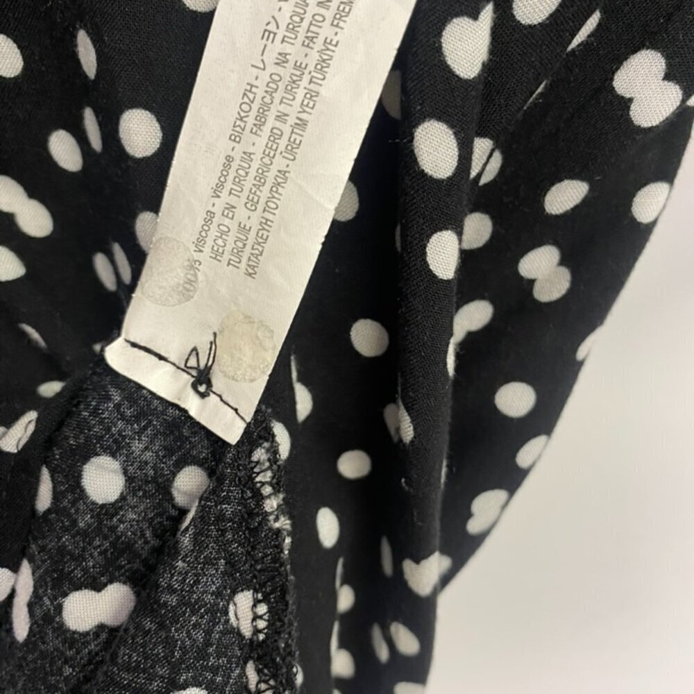Zara Black and White Polka Dot High Neck Dress - Picture 8 of 11